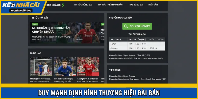 Duy Mạnh định hình thương hiệu bài bản