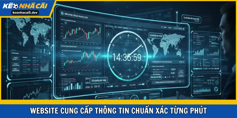 Website cung cấp thông tin chuẩn xác từng phút